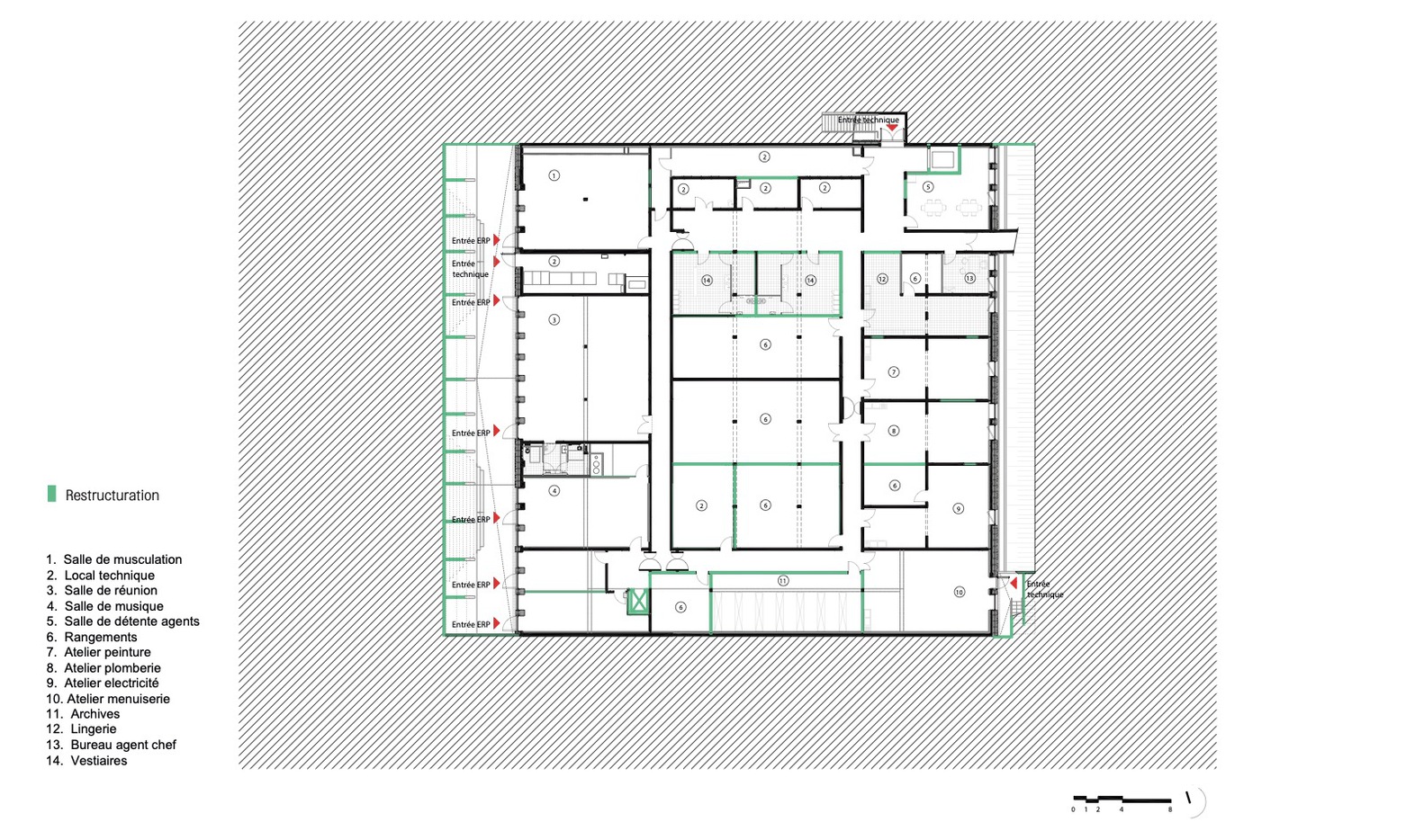 JoliotCurie 学校餐饮服务和校园生活中心丨法国-41