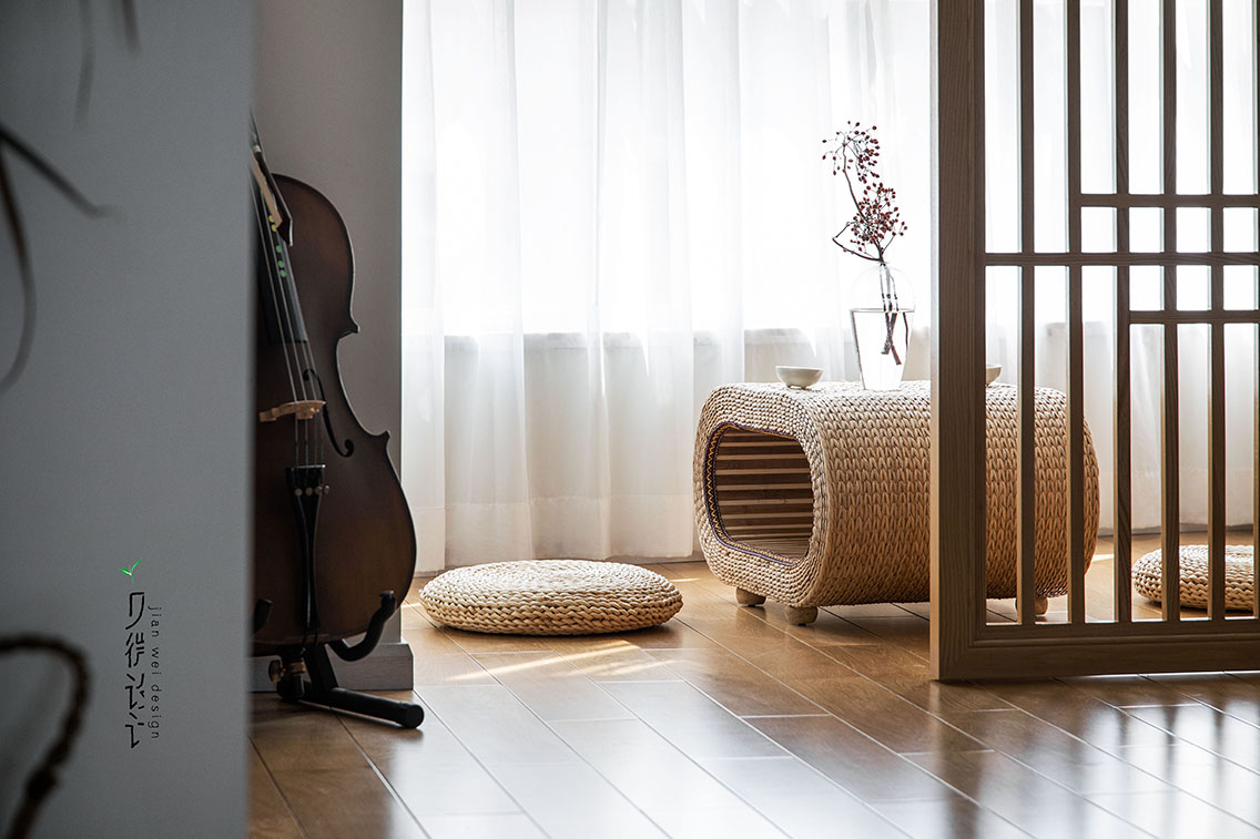 日式原木风三口之家丨中国深圳丨见微陈设艺术-40