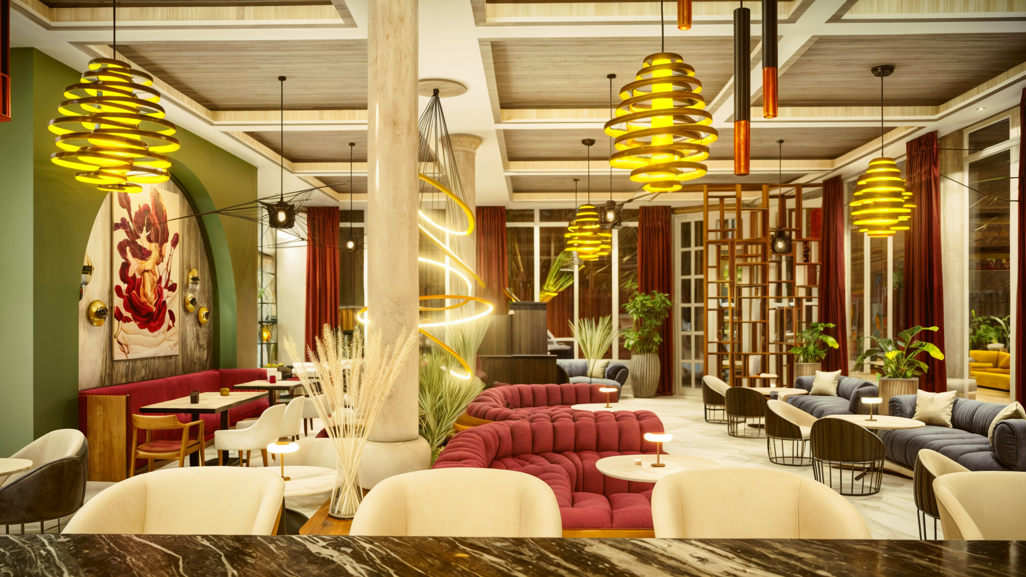 Hotel Reyna Margarita 首层室内设计提案-9