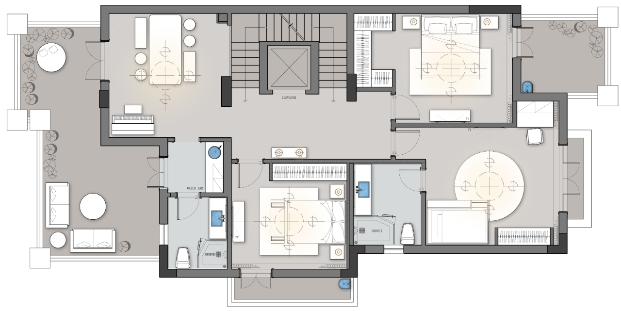 杭州钱塘江畔诗意别墅丨中国杭州丨尚层装饰(北京)有限公司-48