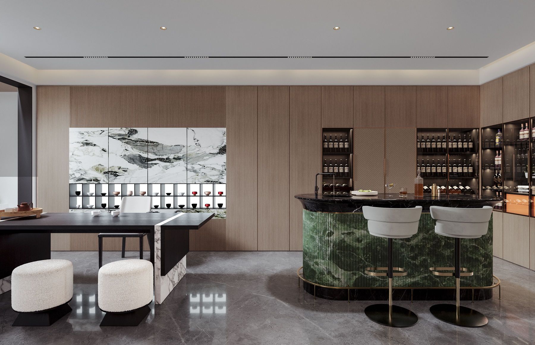 最近渲染，地下室也可以这样设计-7