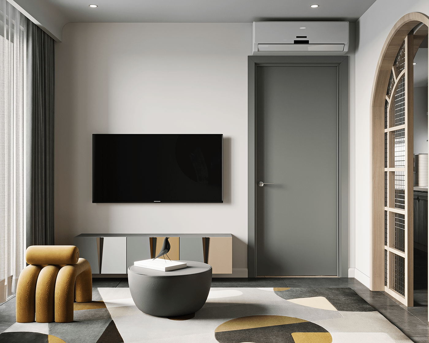 小空间公寓设计 明亮的配色打造出凉爽夏日-2