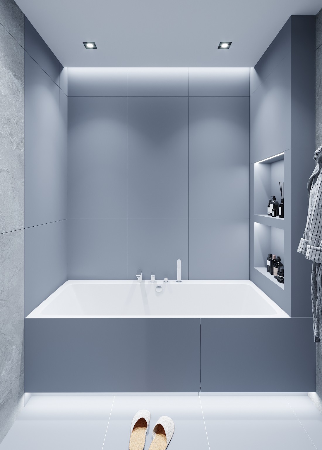 93㎡灰色系空间设计 演绎现代人的精致生活-12