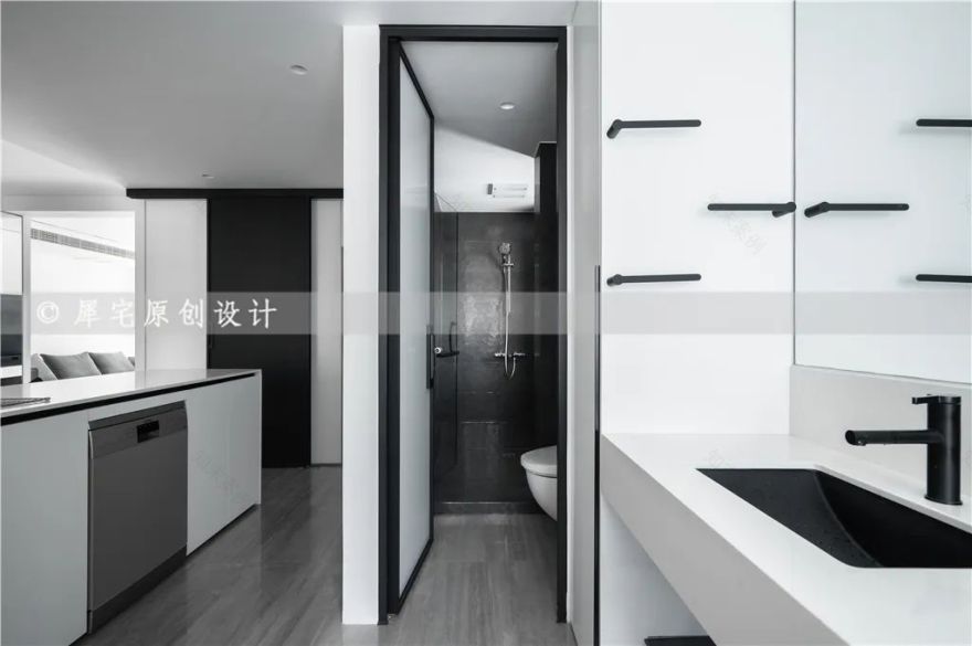 黑白极简光之居,孙姐家的大平层视野-37