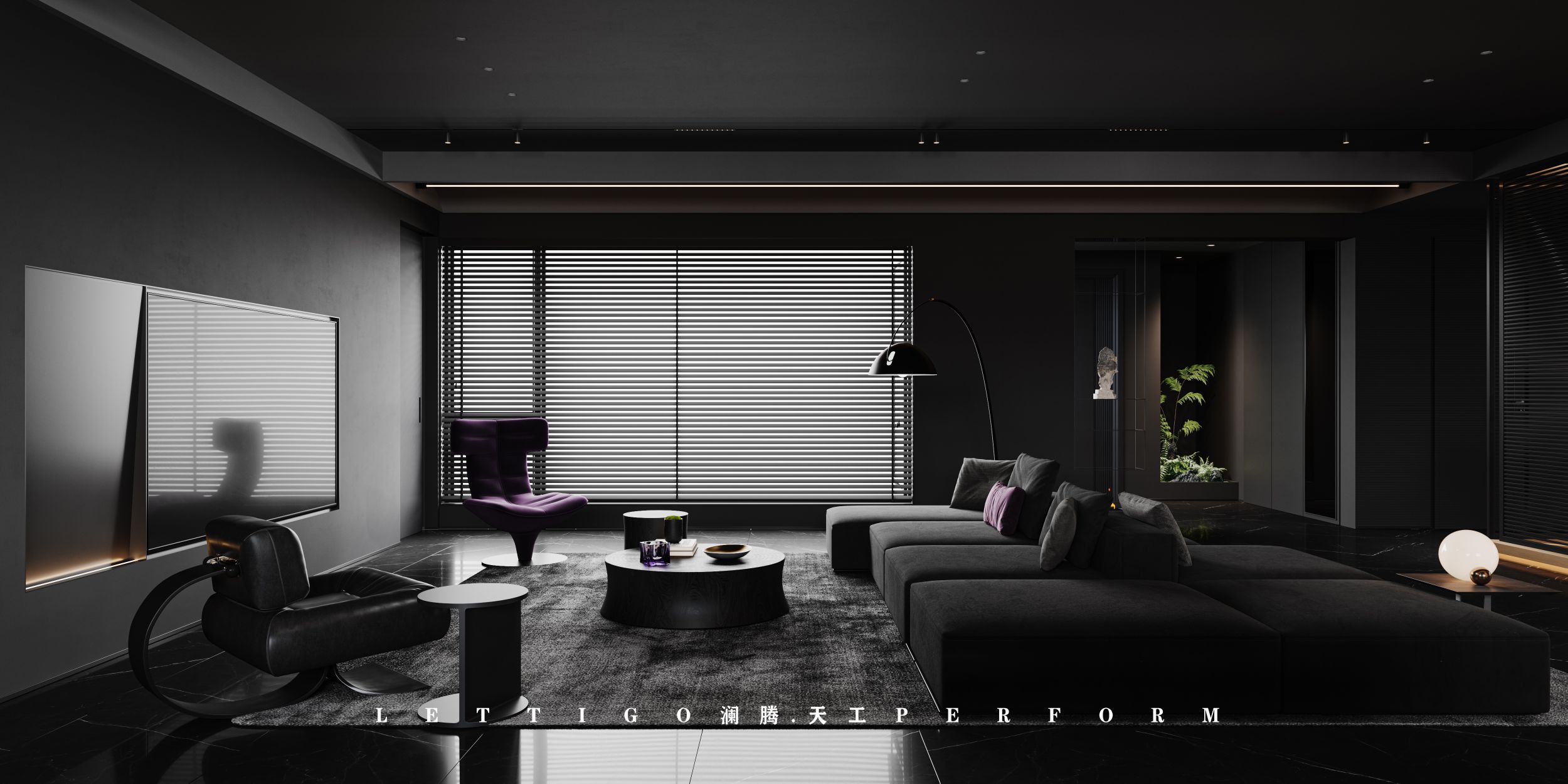 个性不羁的暗黑系家装-1