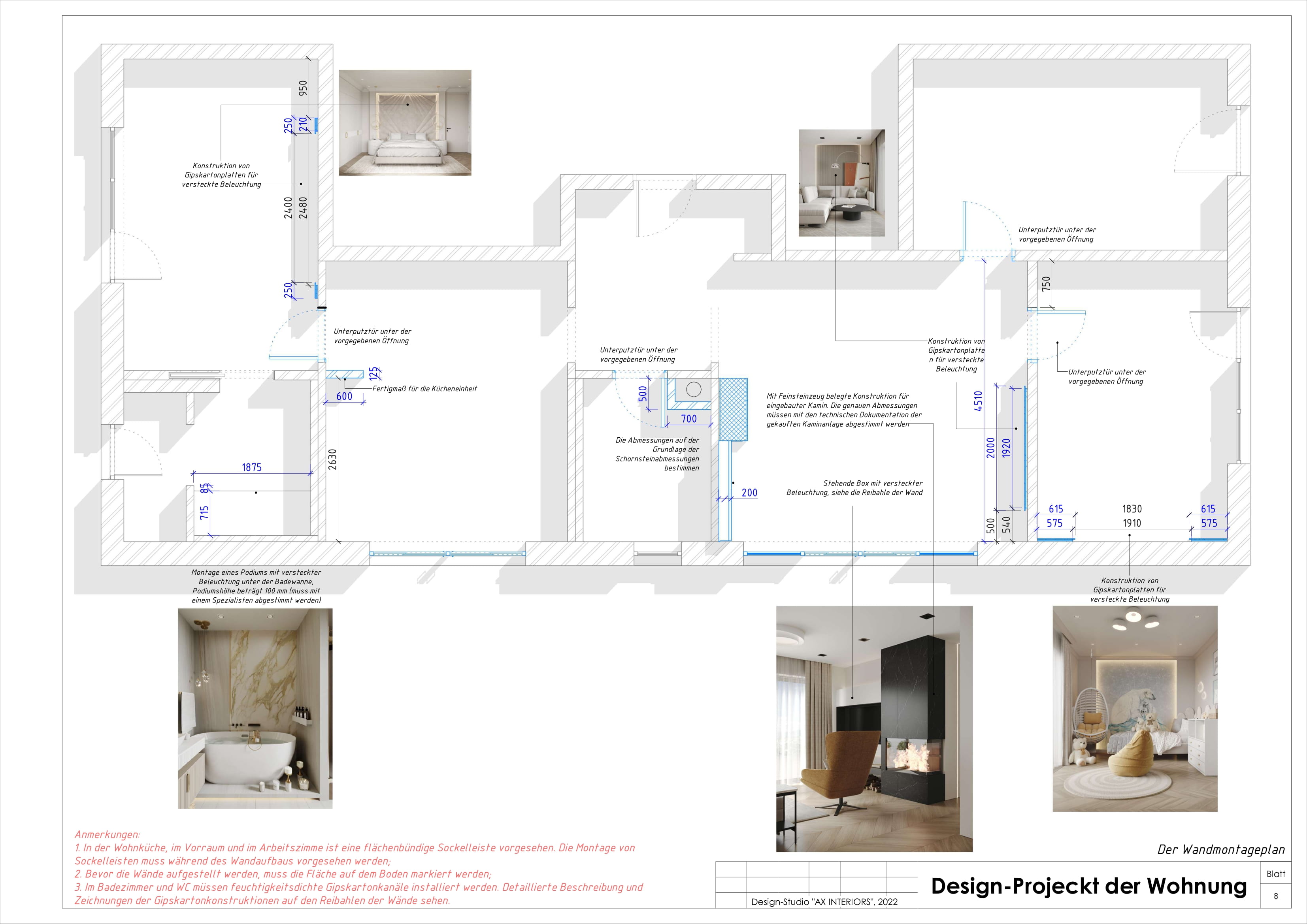 Drawings of an apartment in Germany-7
