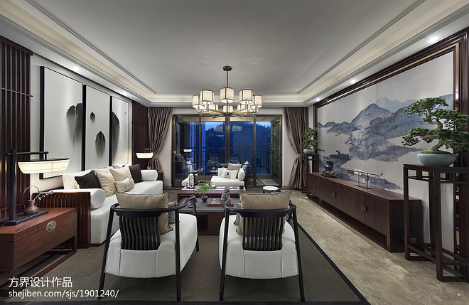 四居及以上165平米装修案例·效果图  禅茶初味-12