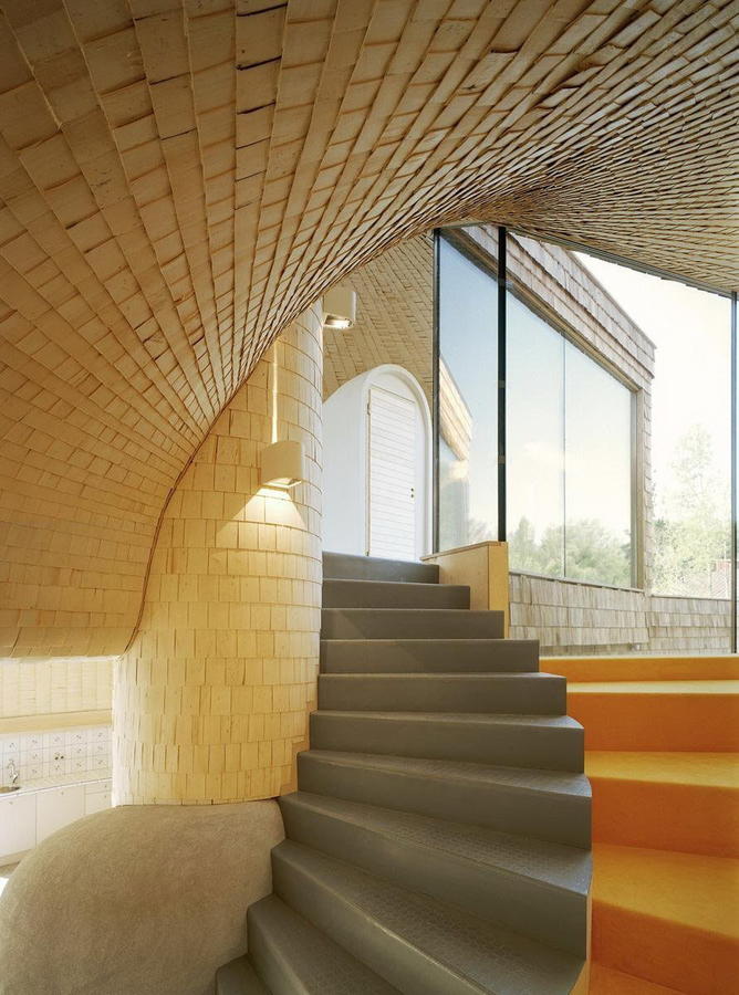 芬兰螺旋形住宅——独特空间与光照处理-11