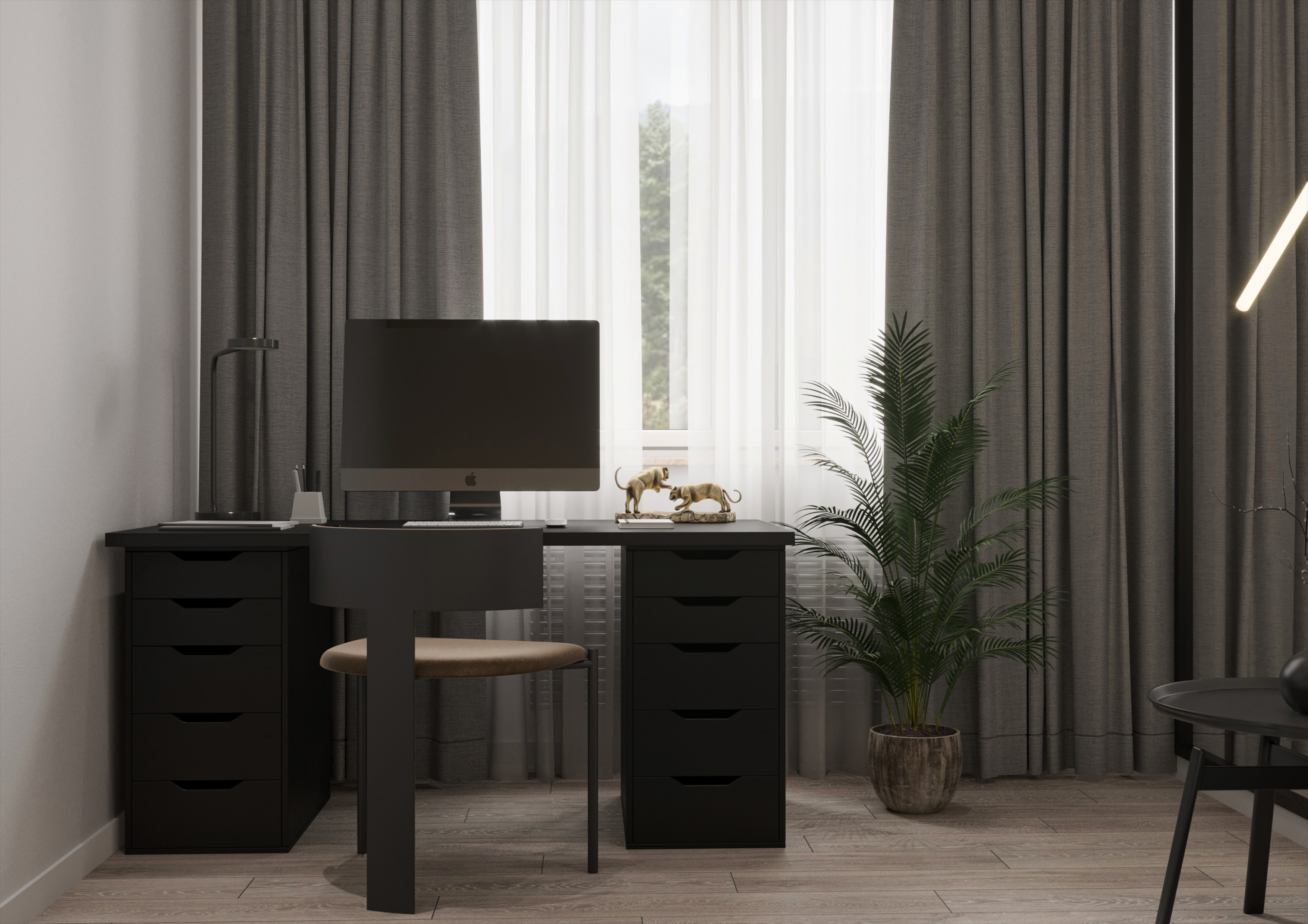 成人儿子卧室设计丨俄罗斯克拉斯诺达尔丨By Danilenko 工作室-7