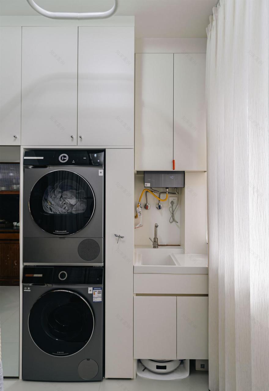 96㎡中古混搭风四居室装修-33