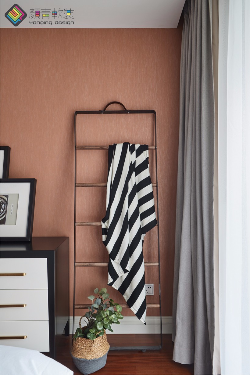 “色”非色——100m²现代美式混搭风住宅  辰佑-颜青软装-18