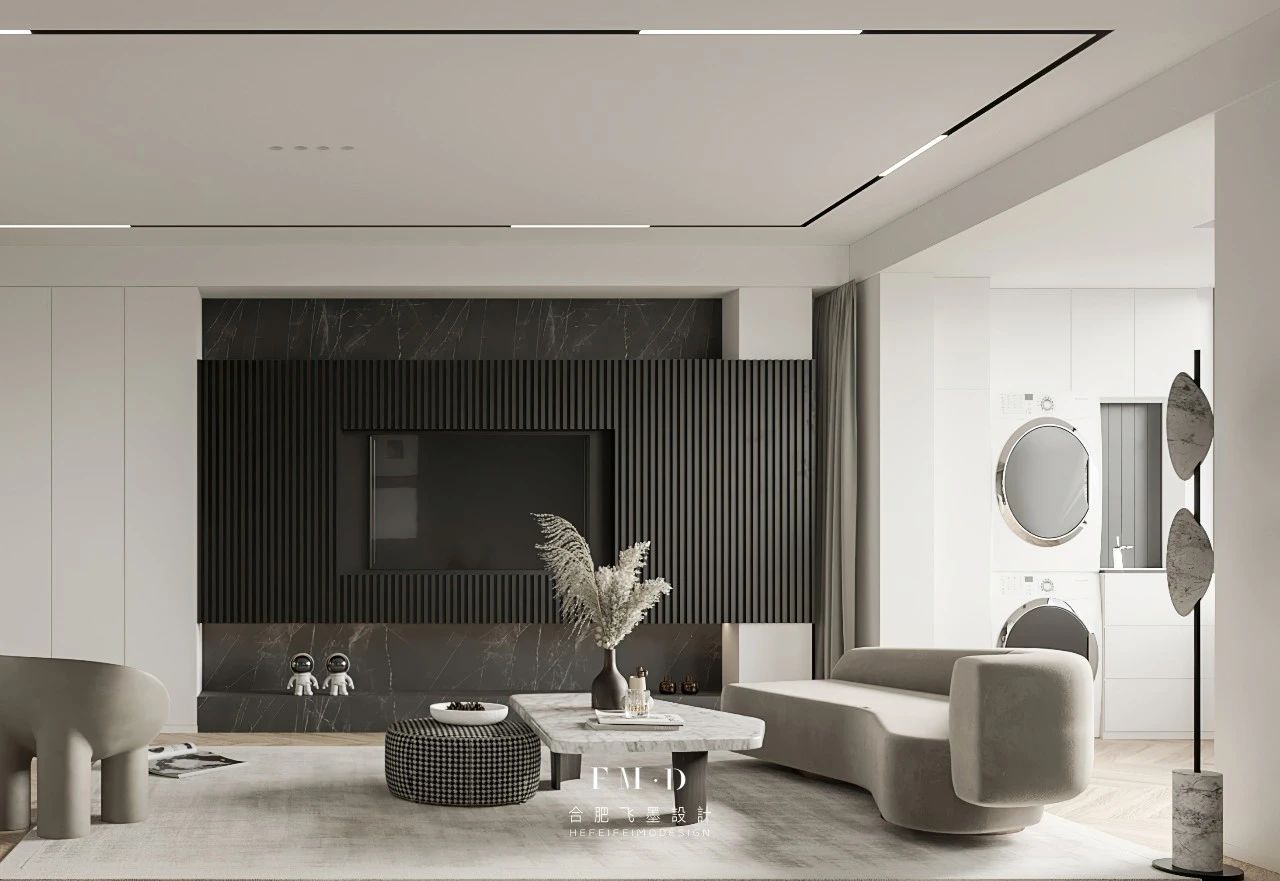 合肥飞墨设计新作 | 120㎡现代混搭风家居，打造优雅三代同堂生活-1