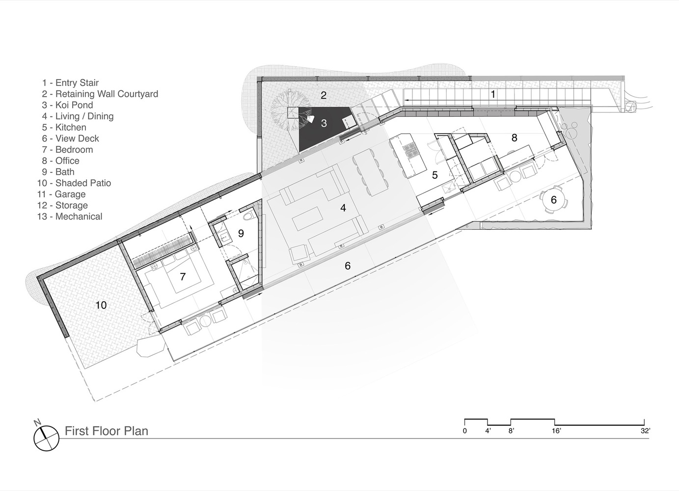 美国圣巴巴拉穿墙住宅-29