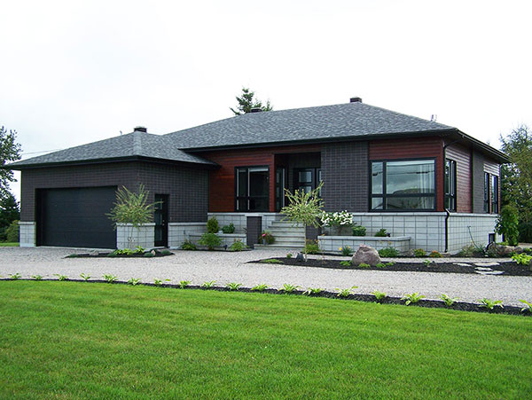 现代一层房屋计划  计划9536-6