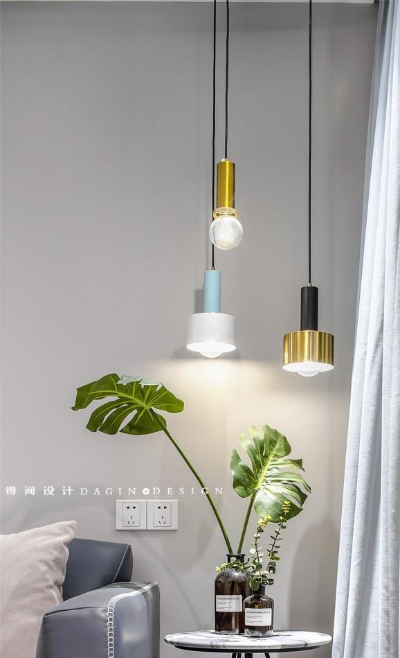 无主灯设计客厅，品味轻复古沙发与西厨空间-19