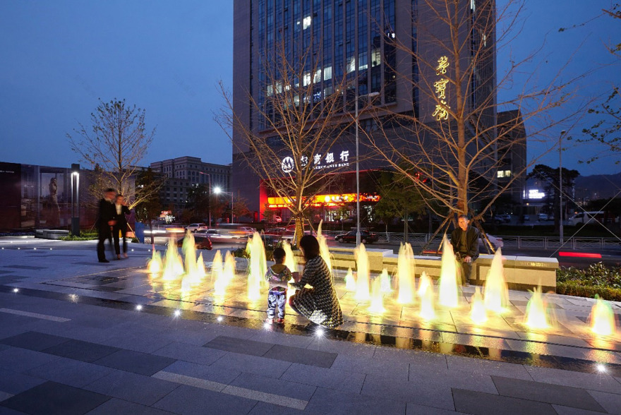 星光璀璨,南信青岛环球金融中心景观设计-95