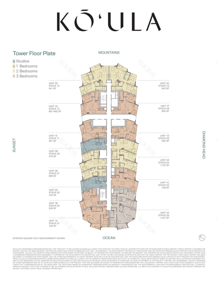 夏威夷 Ward Village 社区新地标——Kō'ula,优雅时尚的室内设计-71