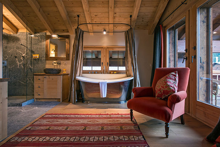 瑞士阿尔卑斯山中的现代风格 Chalet in Swiss Alps-12