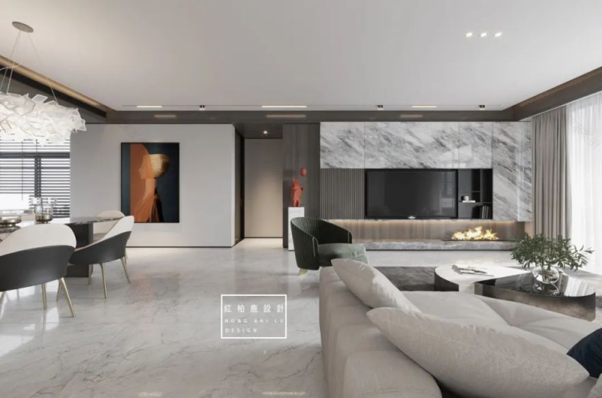 现代简约风,深圳润府三期艺术住宅-17