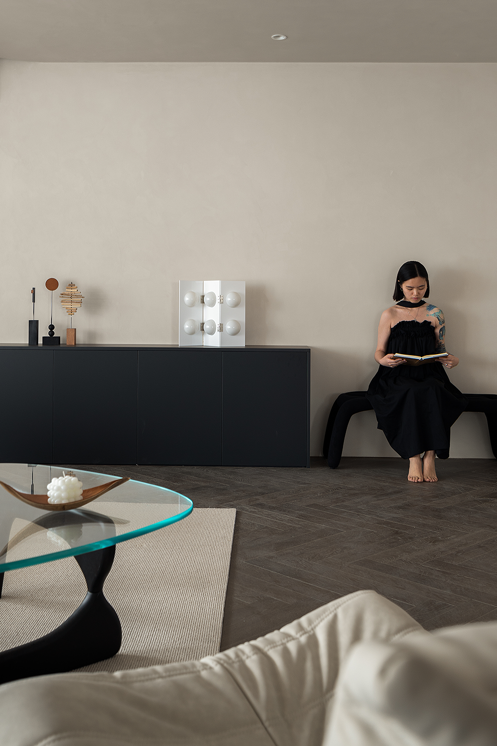 安徽合肥庐月湾 140㎡极简私宅丨中国合肥丨量子空间设计-14