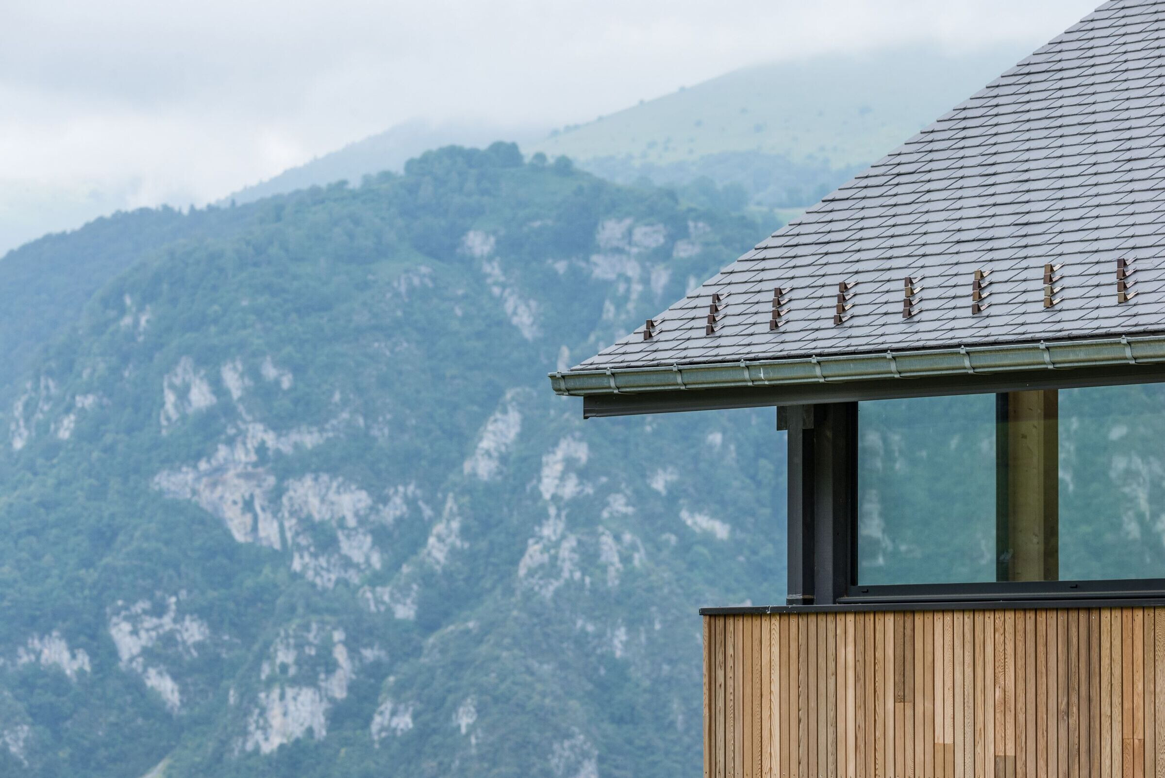 融合自然的法国比利牛斯山脉生物气候住宅-19