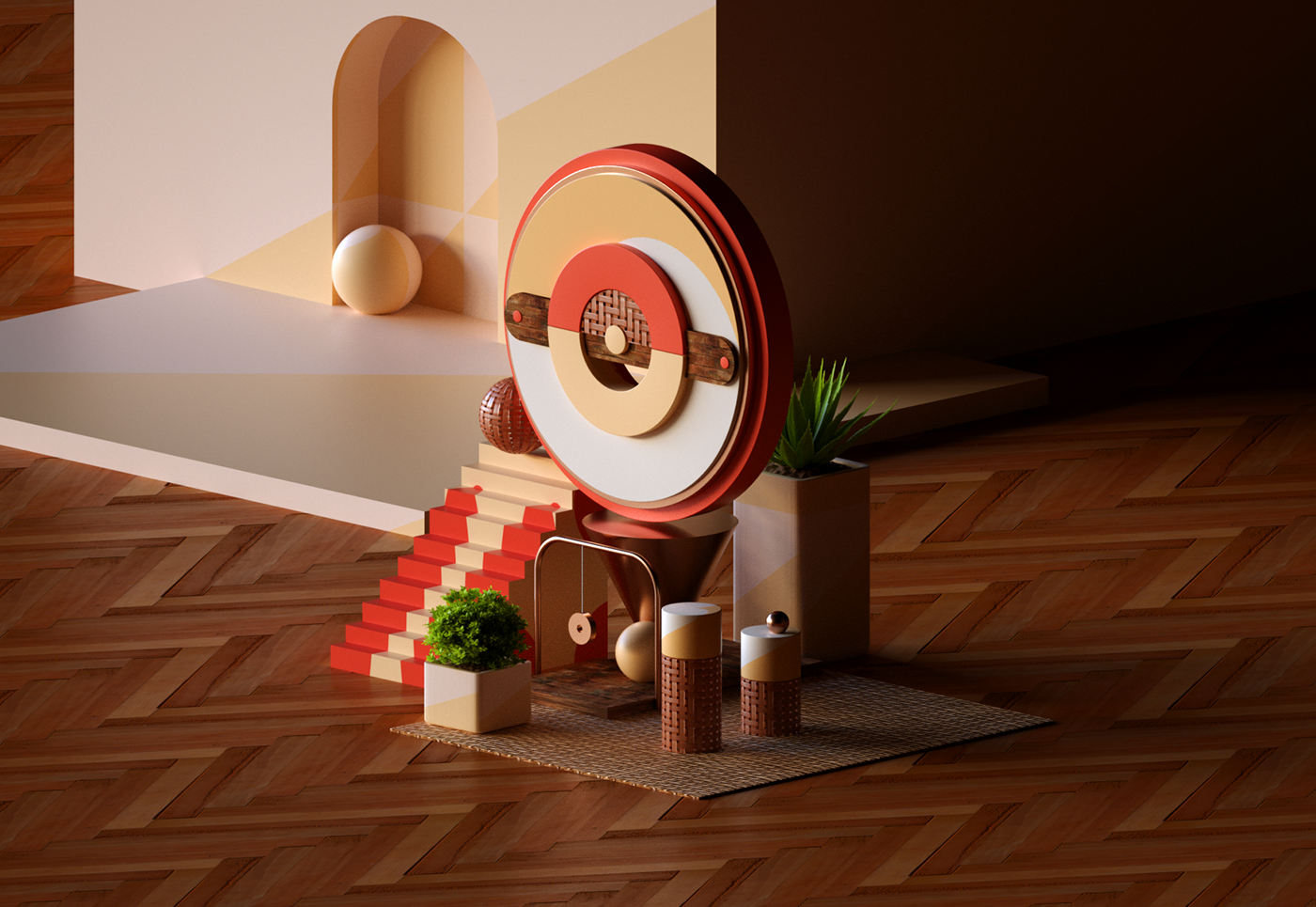 梦幻柔和的粉色空间-3