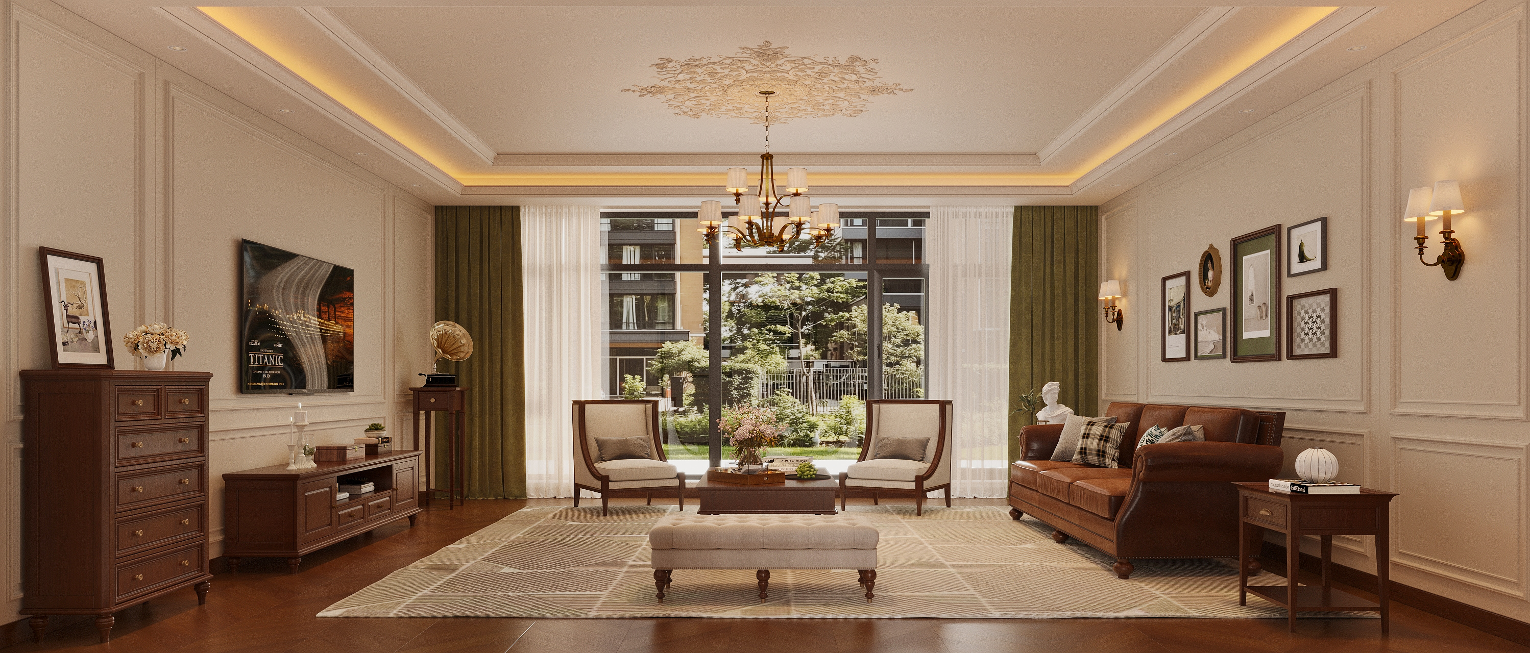 暖棕木质 + 奶油墙，我的治愈系复古家，宅家不想出门-1