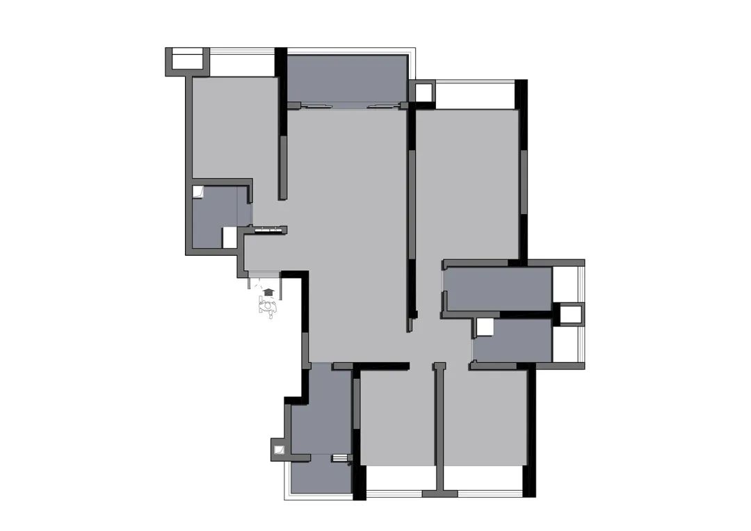 【案例】146㎡现代极简风格：谁说极简＝冰冷？这样做平衡得刚刚好！-6