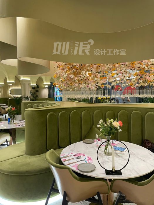 网红餐厅设计 西餐厅 花园餐厅 餐饮设计公司 商业设计-27
