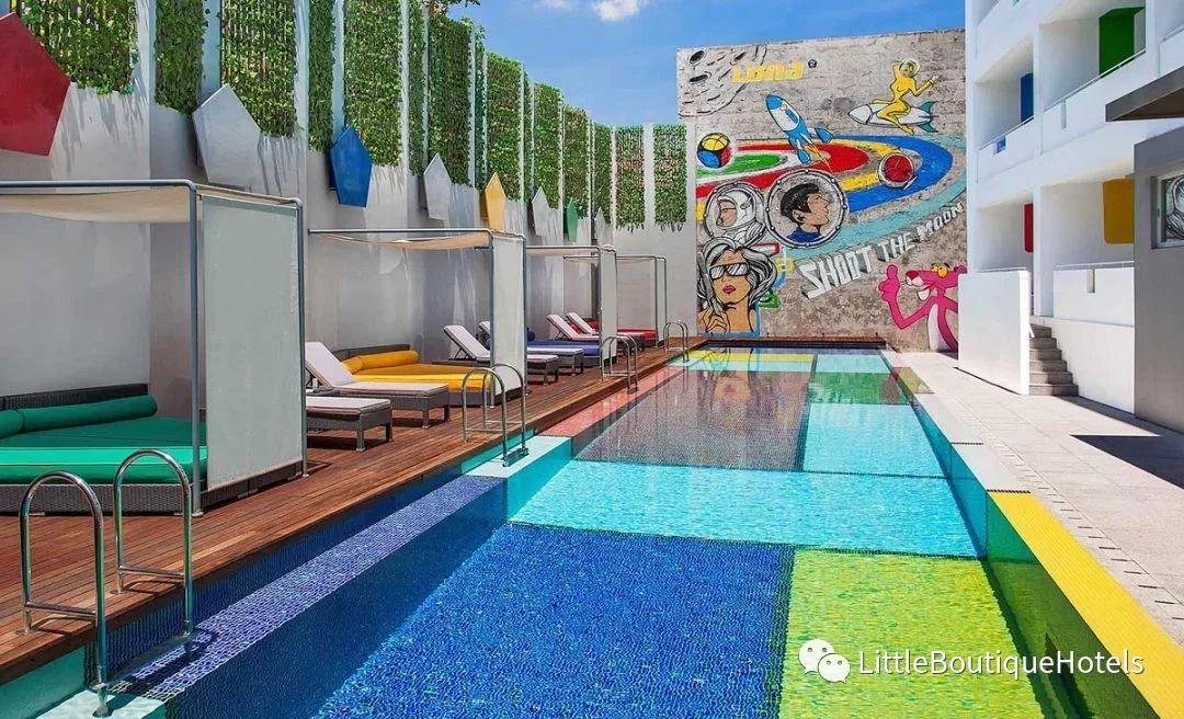 巴厘岛"Luna2"酒店 | 复古未来主义的室内设计盛宴-38