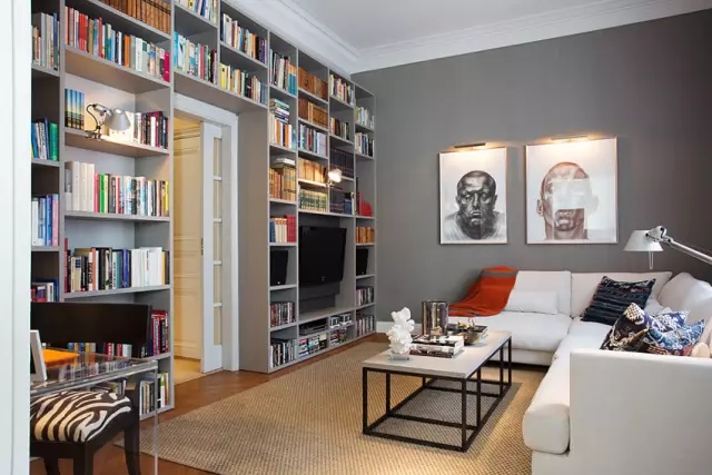 嘿！请造一个家庭图书馆！配得上这个美式3居-8