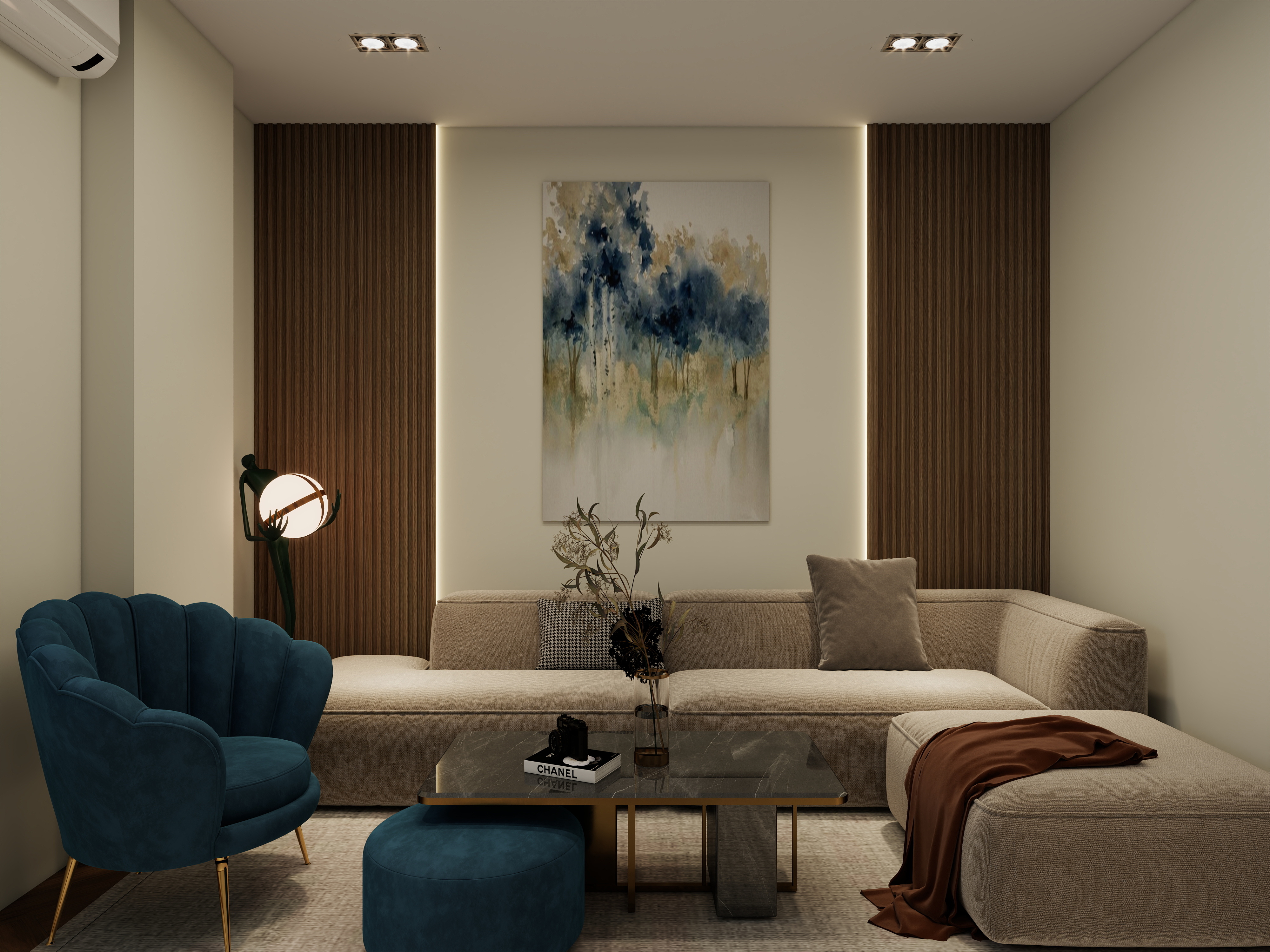 Calm & Cozy: Contemporary Living Space Design-1