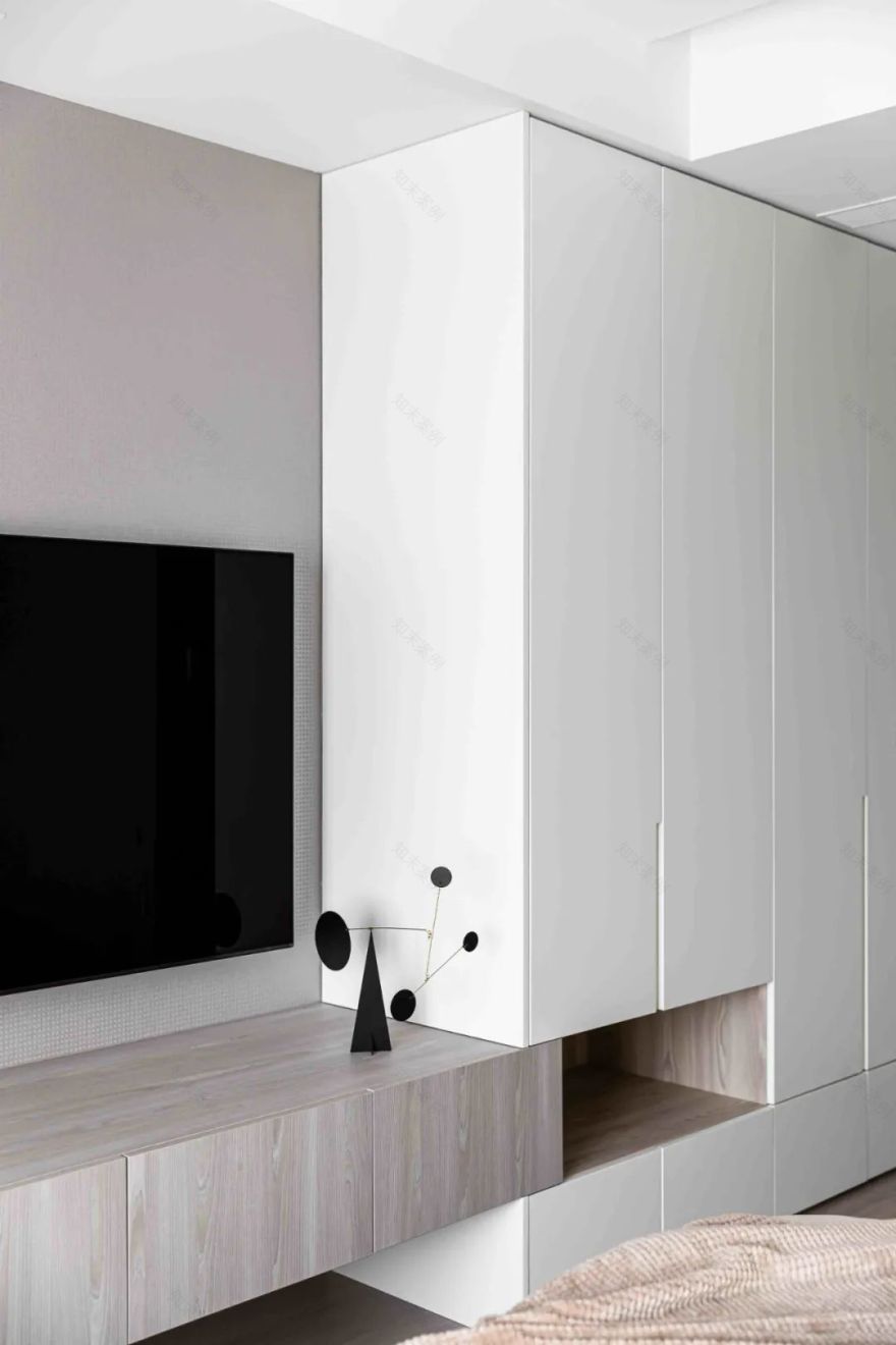 大理石+原木,80后业主的现代风四居室 | 花漾美作-77