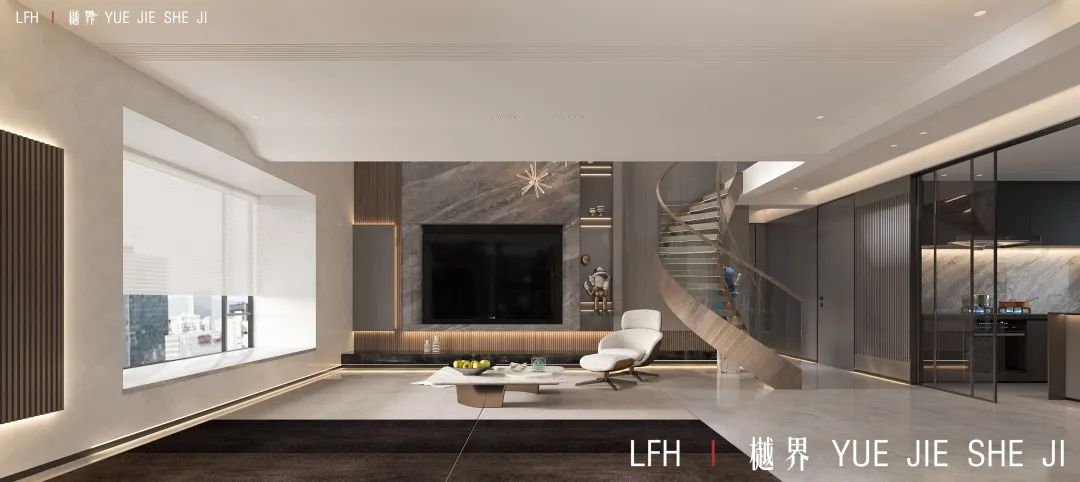 金谷苑现代轻奢复式设计丨LFH·樾界设计工作室-21