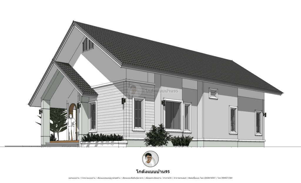 独栋坡顶房屋P  2190设计丨KODANG BAAB BAAN 95-22