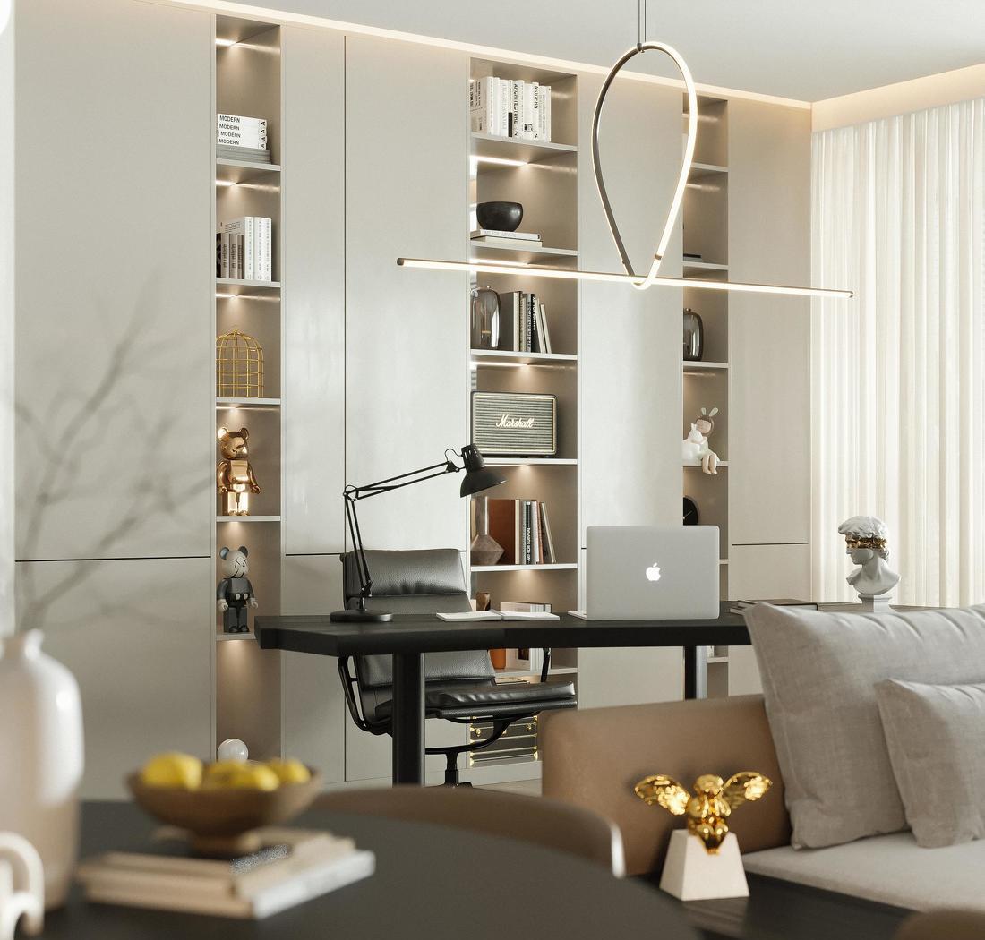 现代轻奢风客厅设计-0