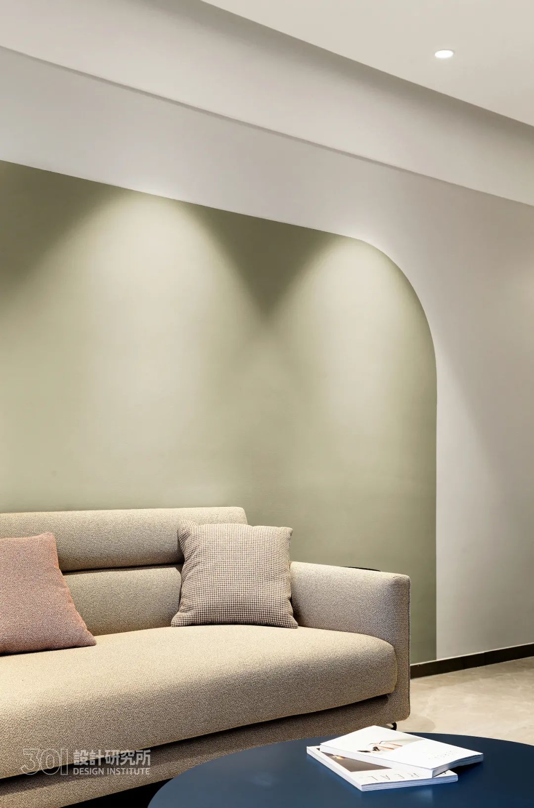 奶油灰绿调,广州 140㎡现代简约家居设计丨中国广州-13