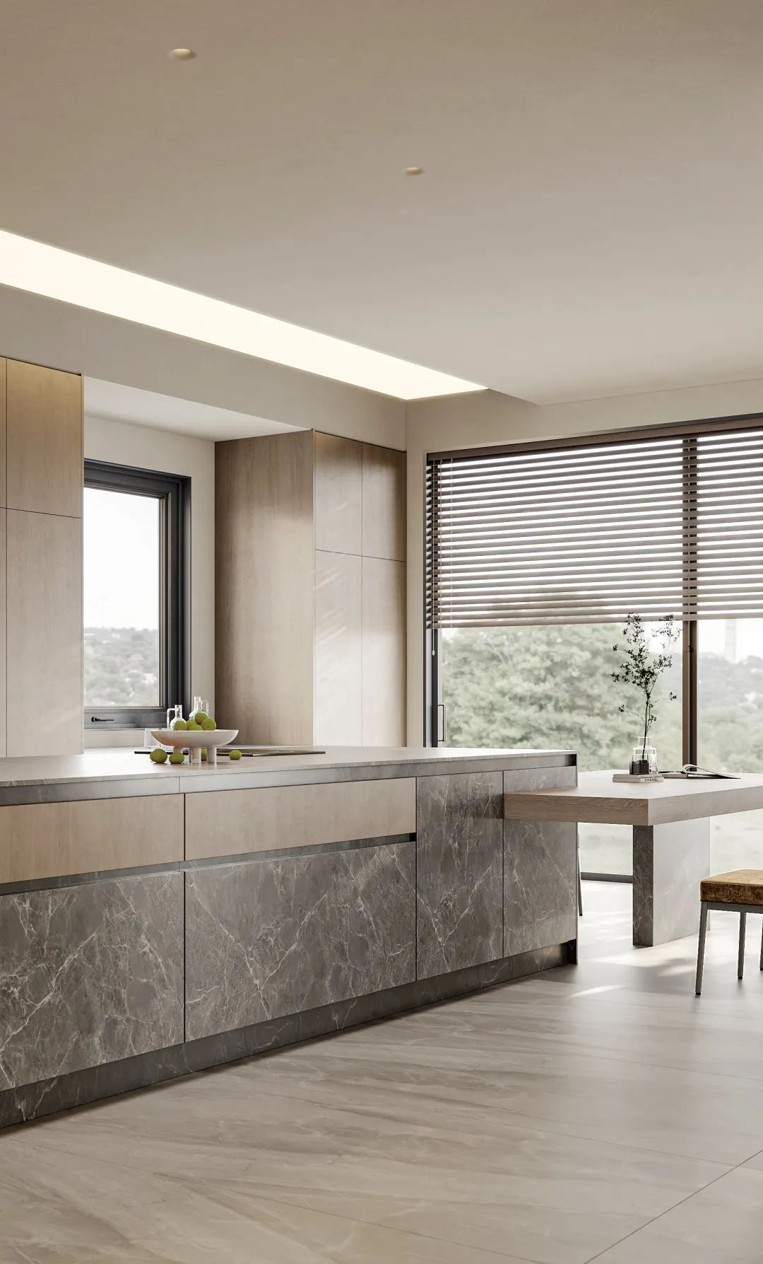 SeeDesign见入设计 ｜「 晴隅 」1000㎡ 侘寂风艺术美宅-25