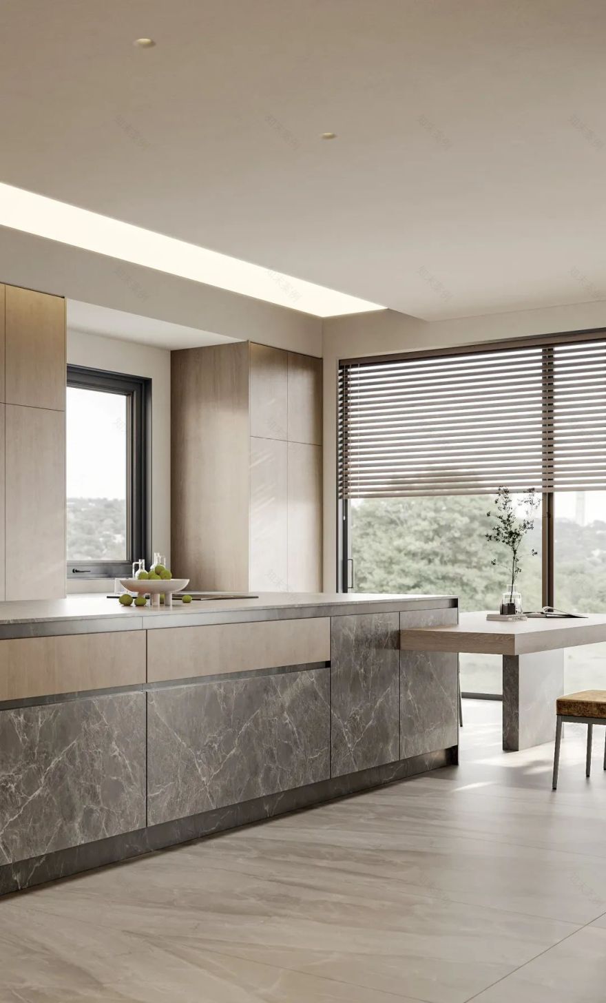 SeeDesign见入设计 |「 晴隅 」1000㎡ 侘寂风艺术美宅-25