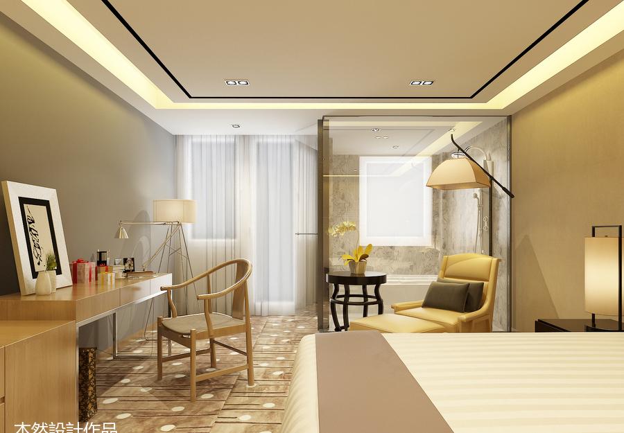 温泉酒店会所的挑空水池设计-9