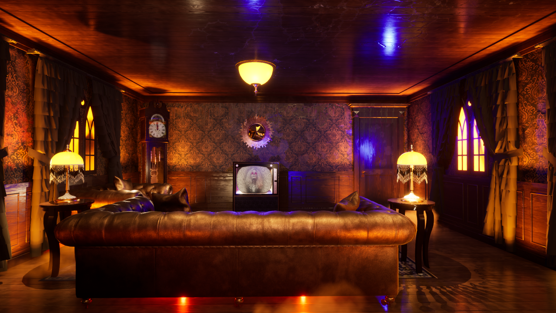 Cenografia Labirinto do Horror - Sala de Estar-4