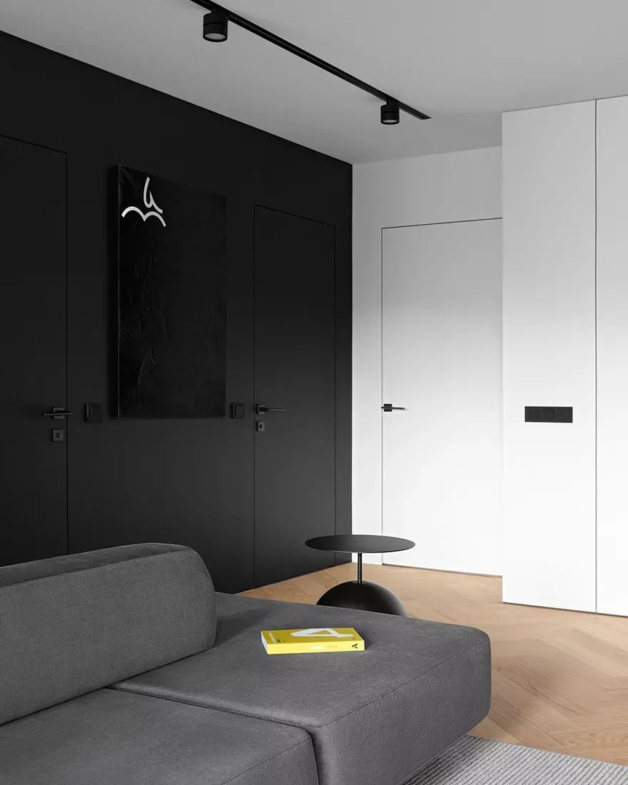 黑白魅力 · 120㎡艺术空间设计丨Alexandra Burmistrova-37