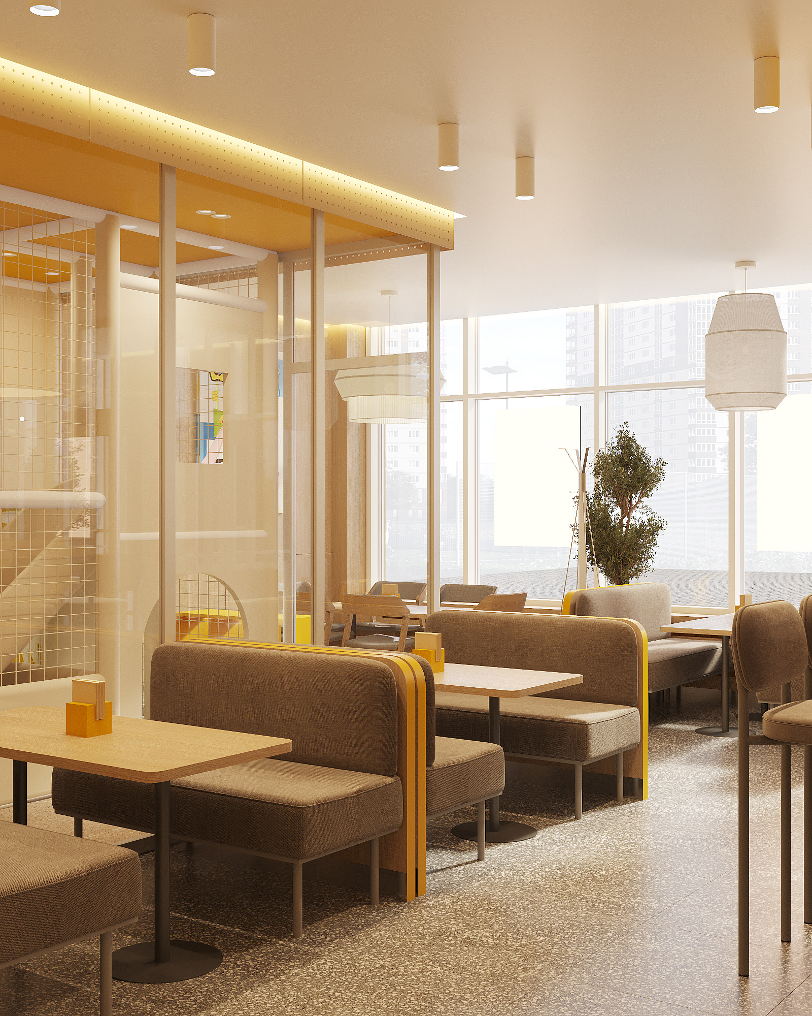 YAPOKI 家庭快餐咖啡馆室内设计丨俄罗斯库尔干丨Sergey Popov-12