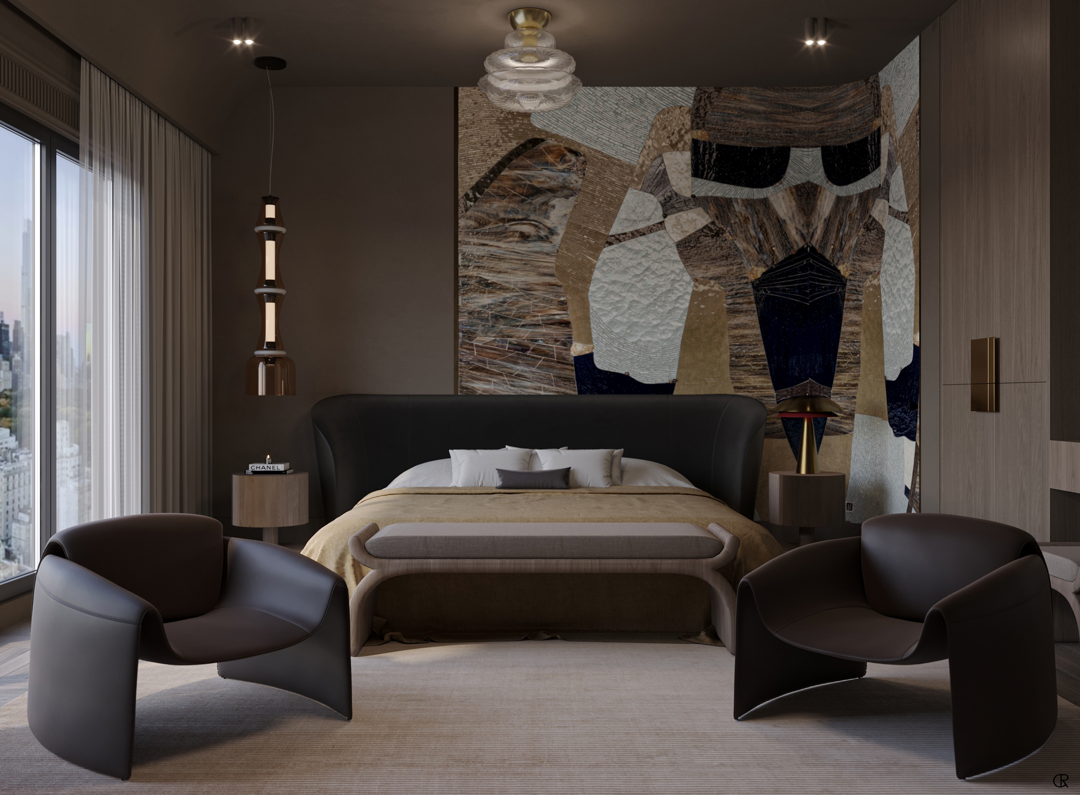 modern elegant bedroom design-1