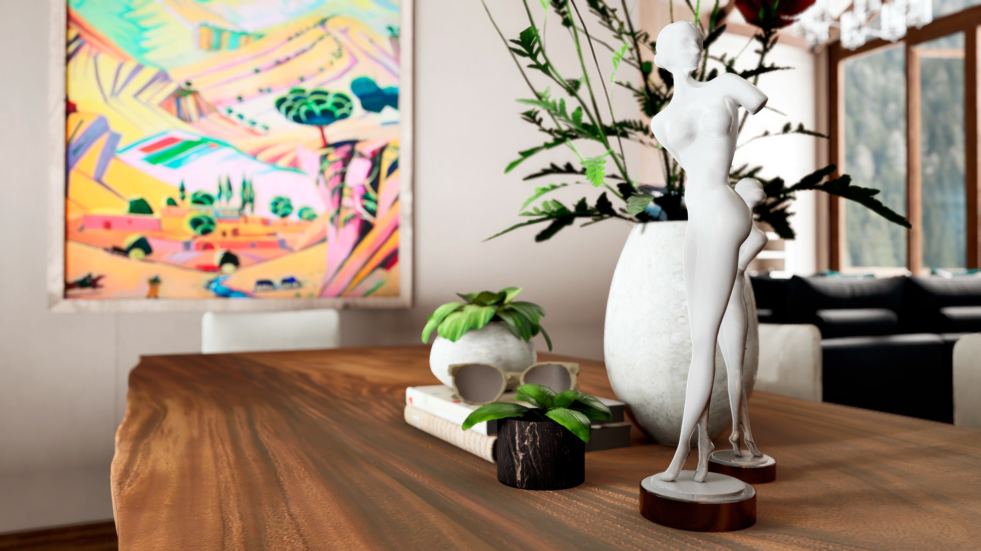 Alpine House Interior (UE5 Interactive)-12