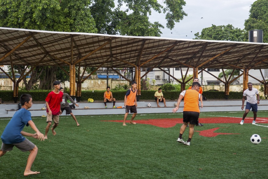 无限体育中心,蓝色圣殿丨缅甸-11