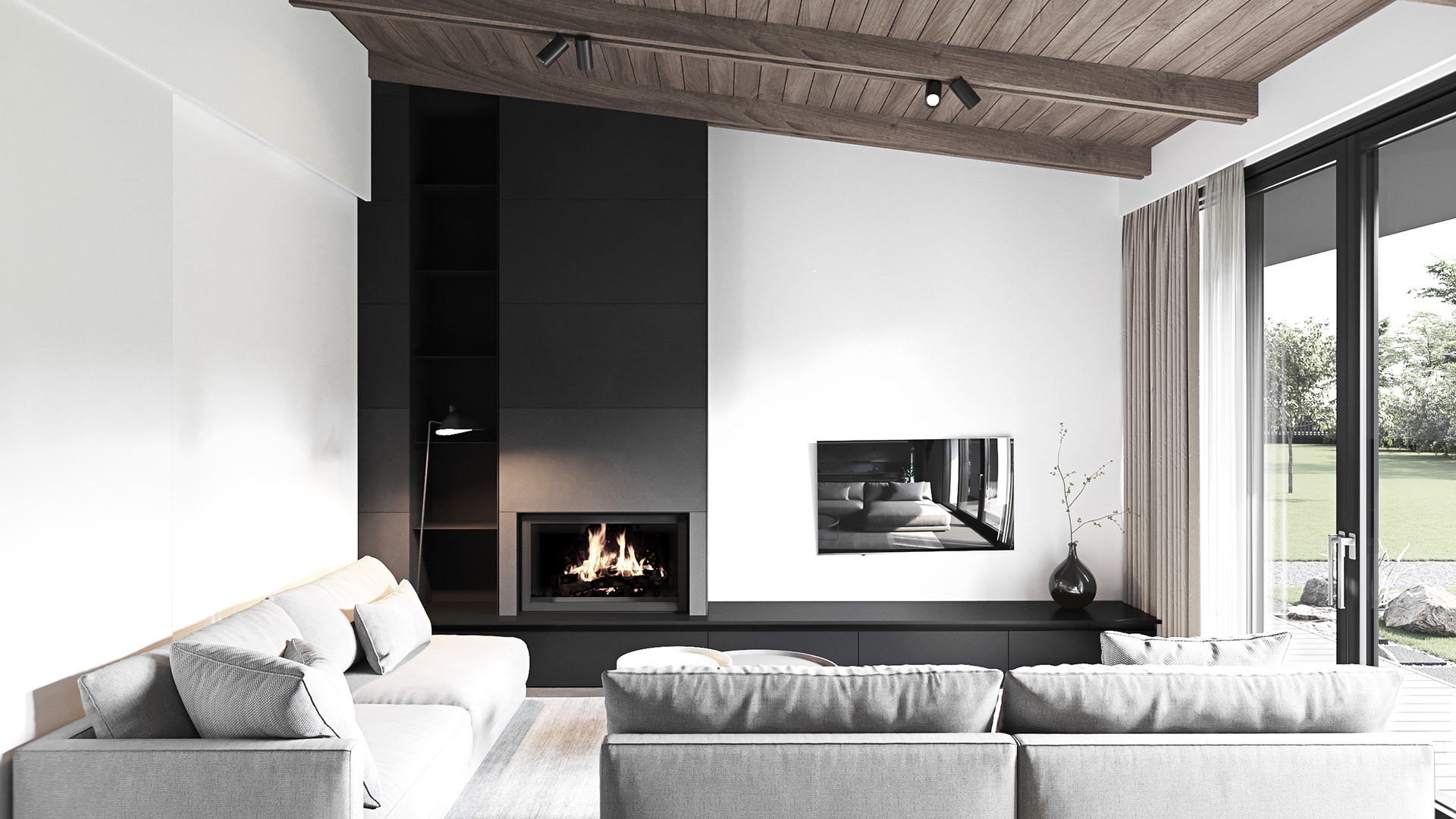 纯白空间 客餐厅设计-0