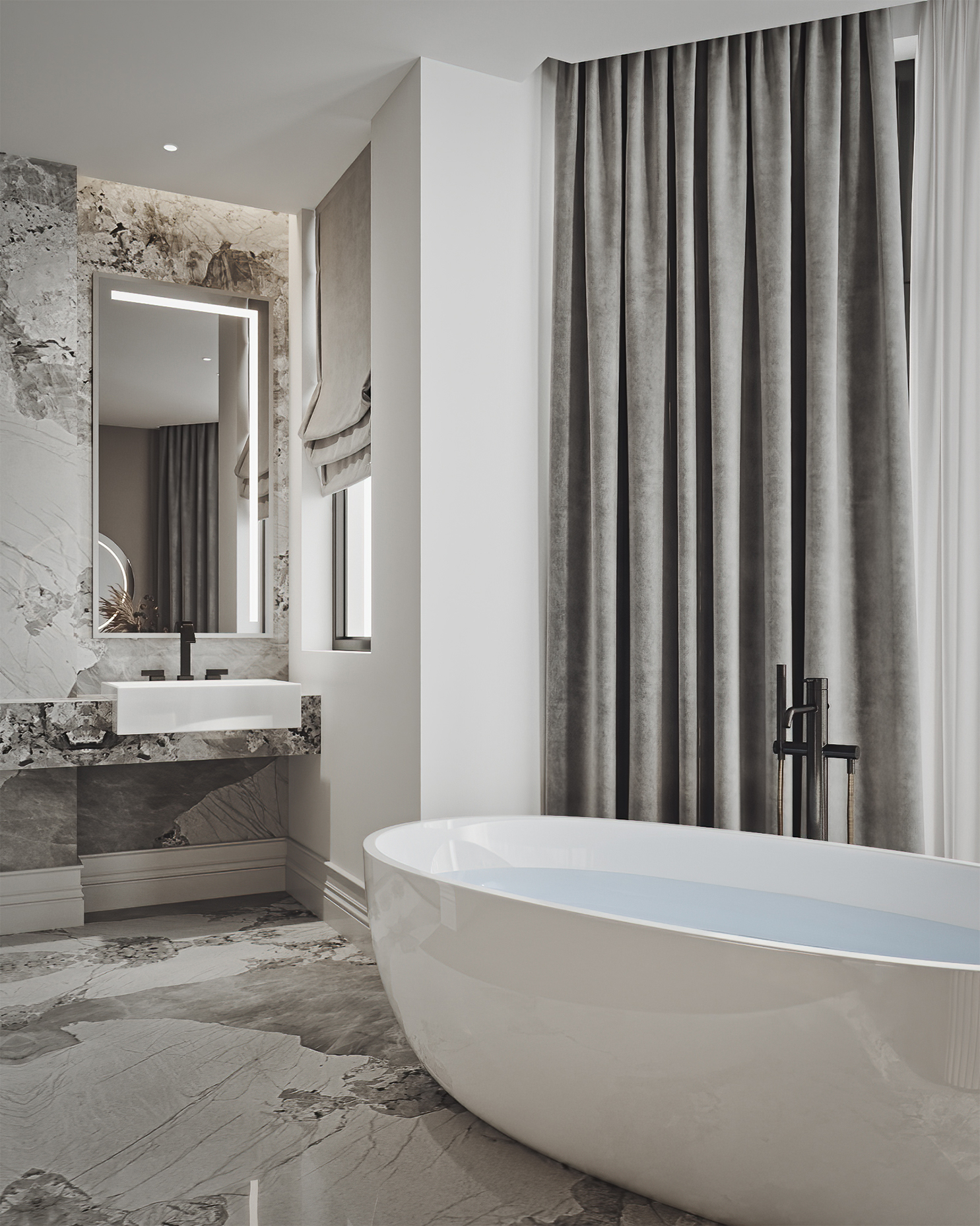 派逃设计｜128m²意式轻奢风私宅-20