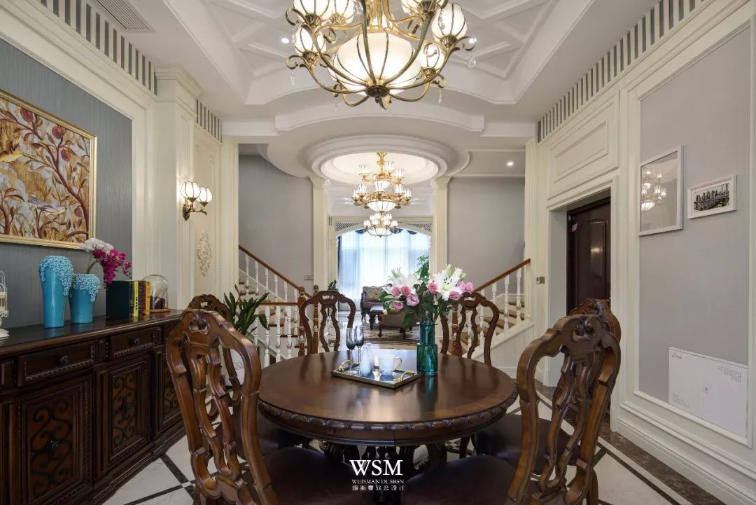 苏州雅戈尔天邑 300 平米古典美式家居设计-25