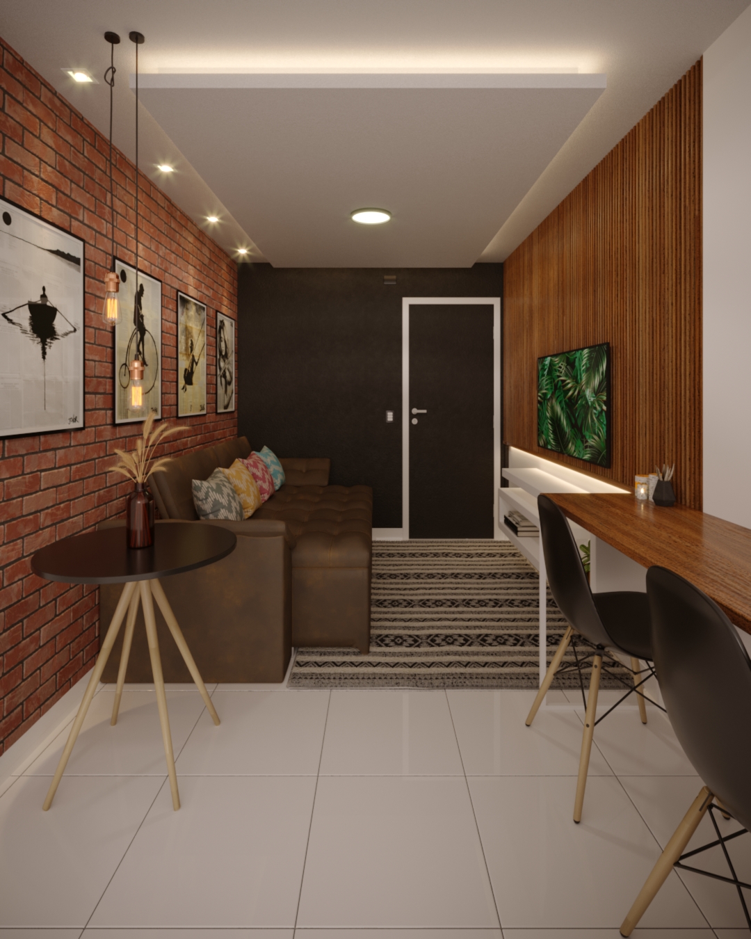 温馨实用客厅室内设计-12